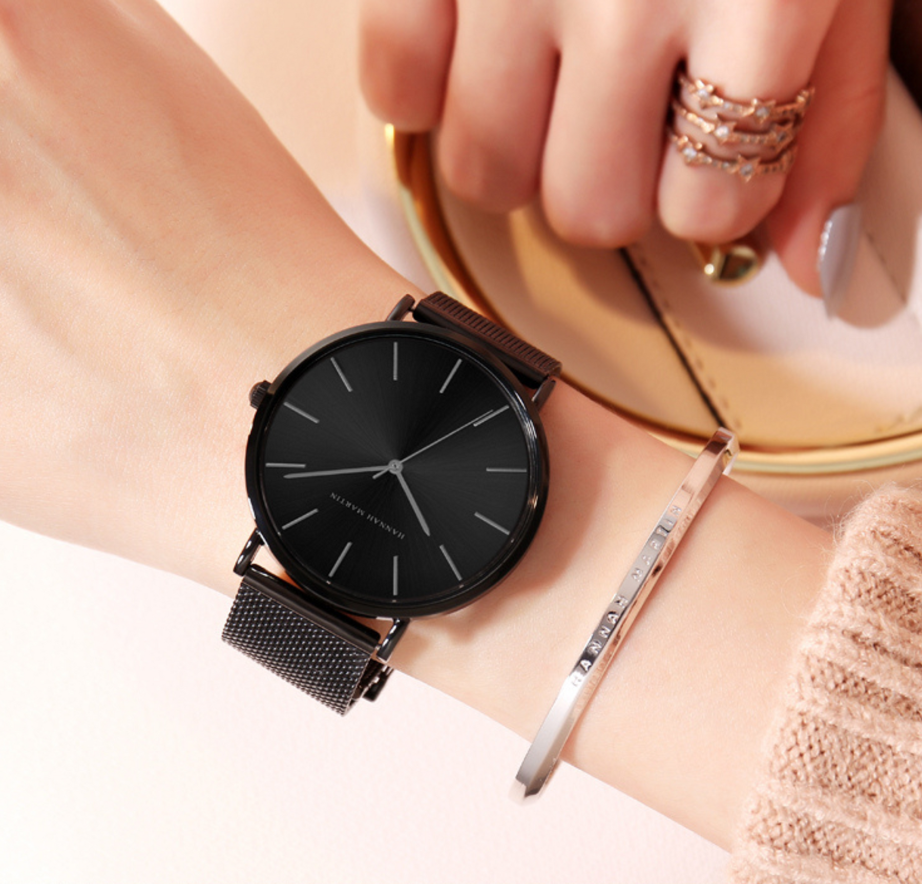 Relógio de pulso quartz feminino à prova d'agua - Versalle