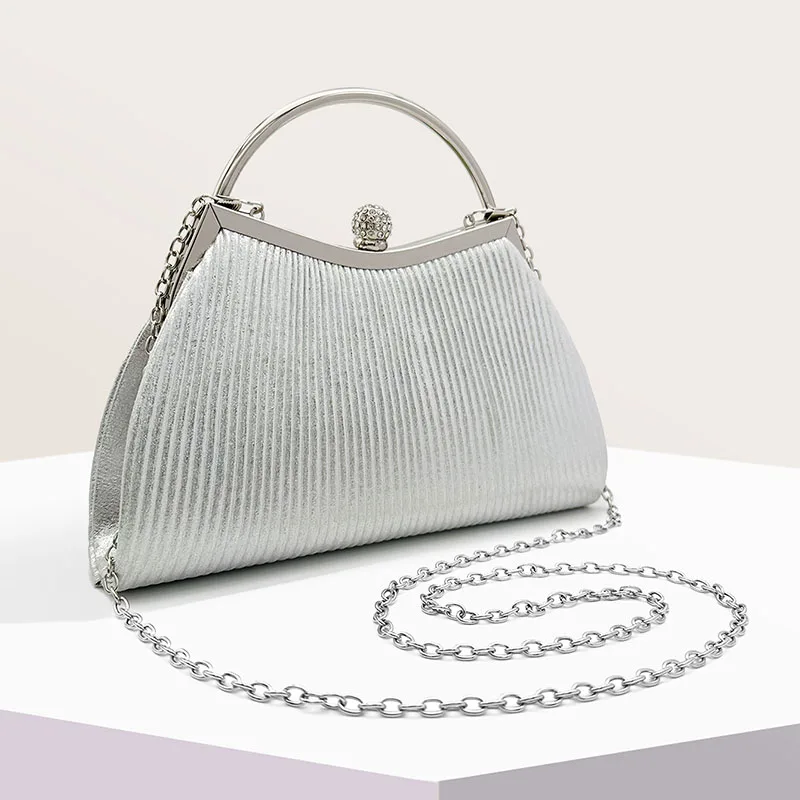 Bolsa feminina de mão clutch super luxuosa