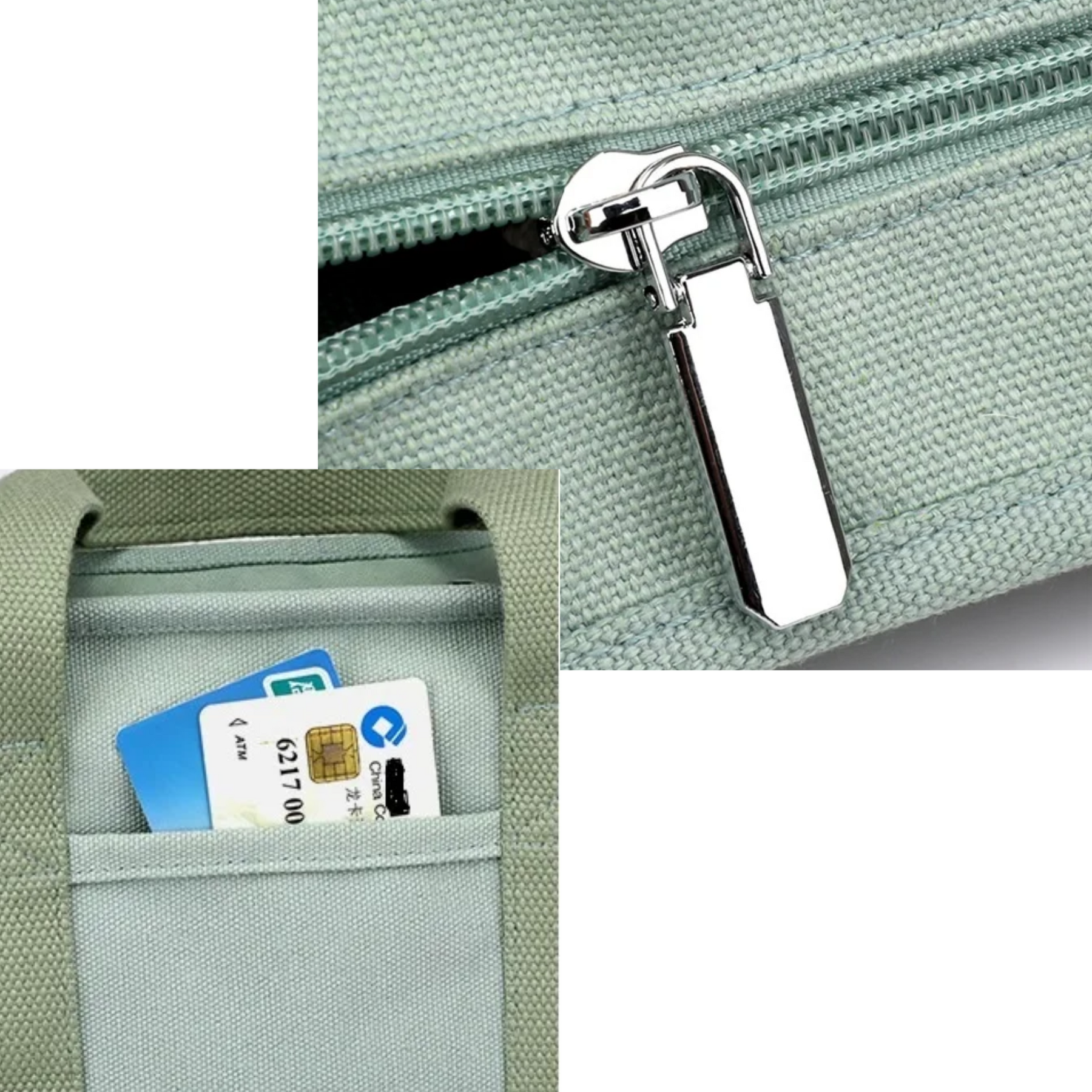 Bolsa feminina de lona com alça removível - Alice