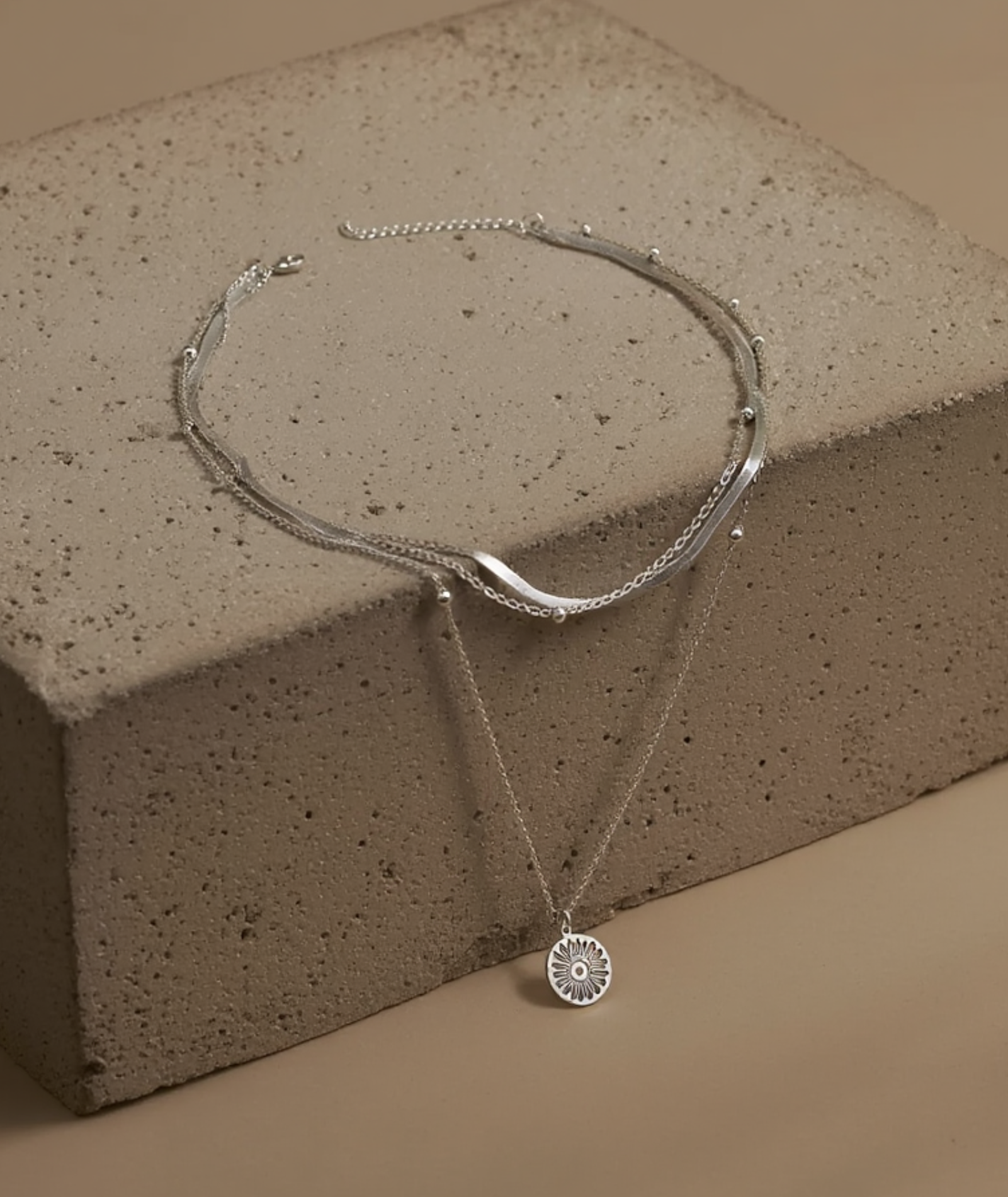 Colar feminino Prata 925 e folheado a ouro - Andrômeda