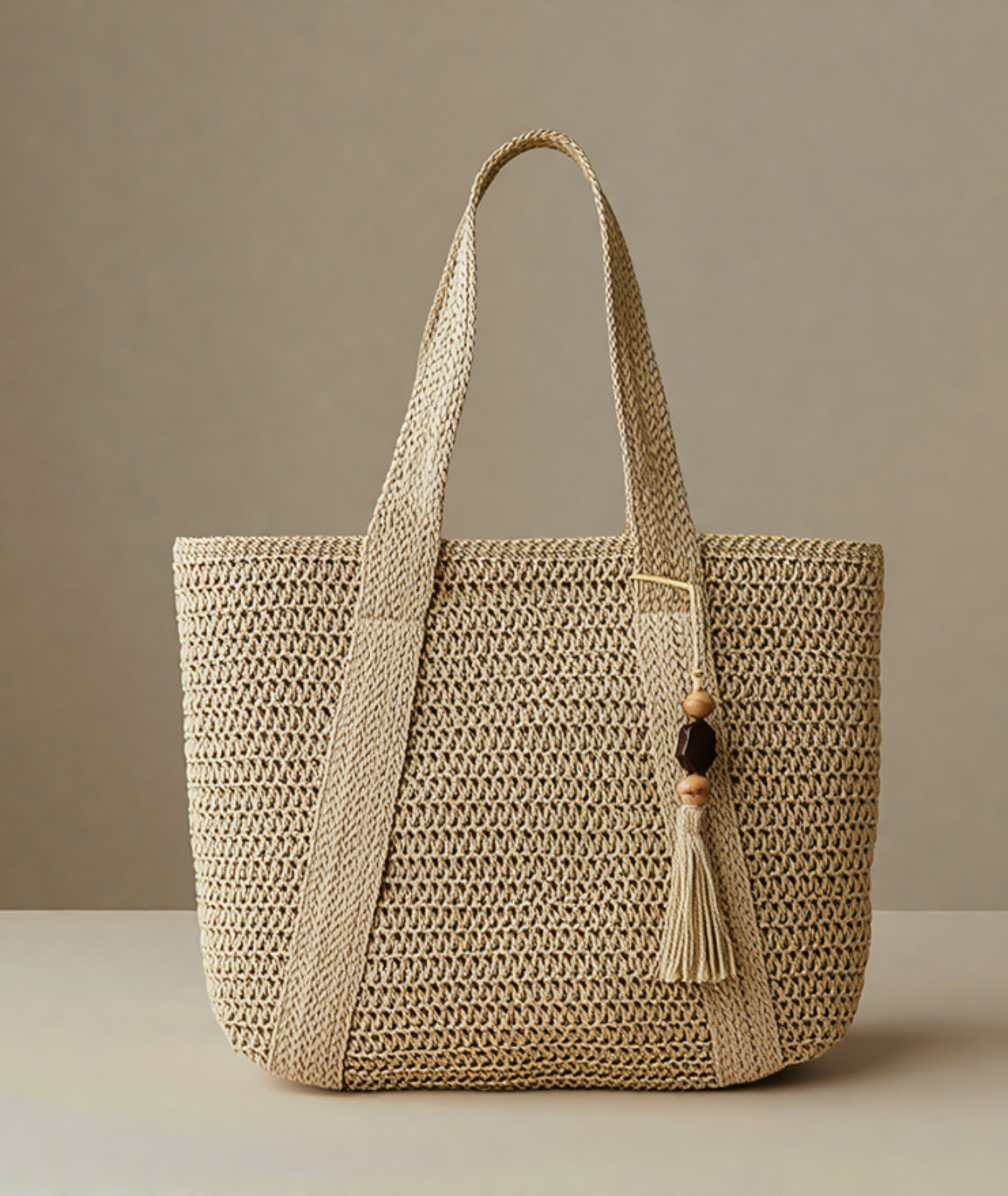 Bolsa feminina grande de palha - Spiaggia