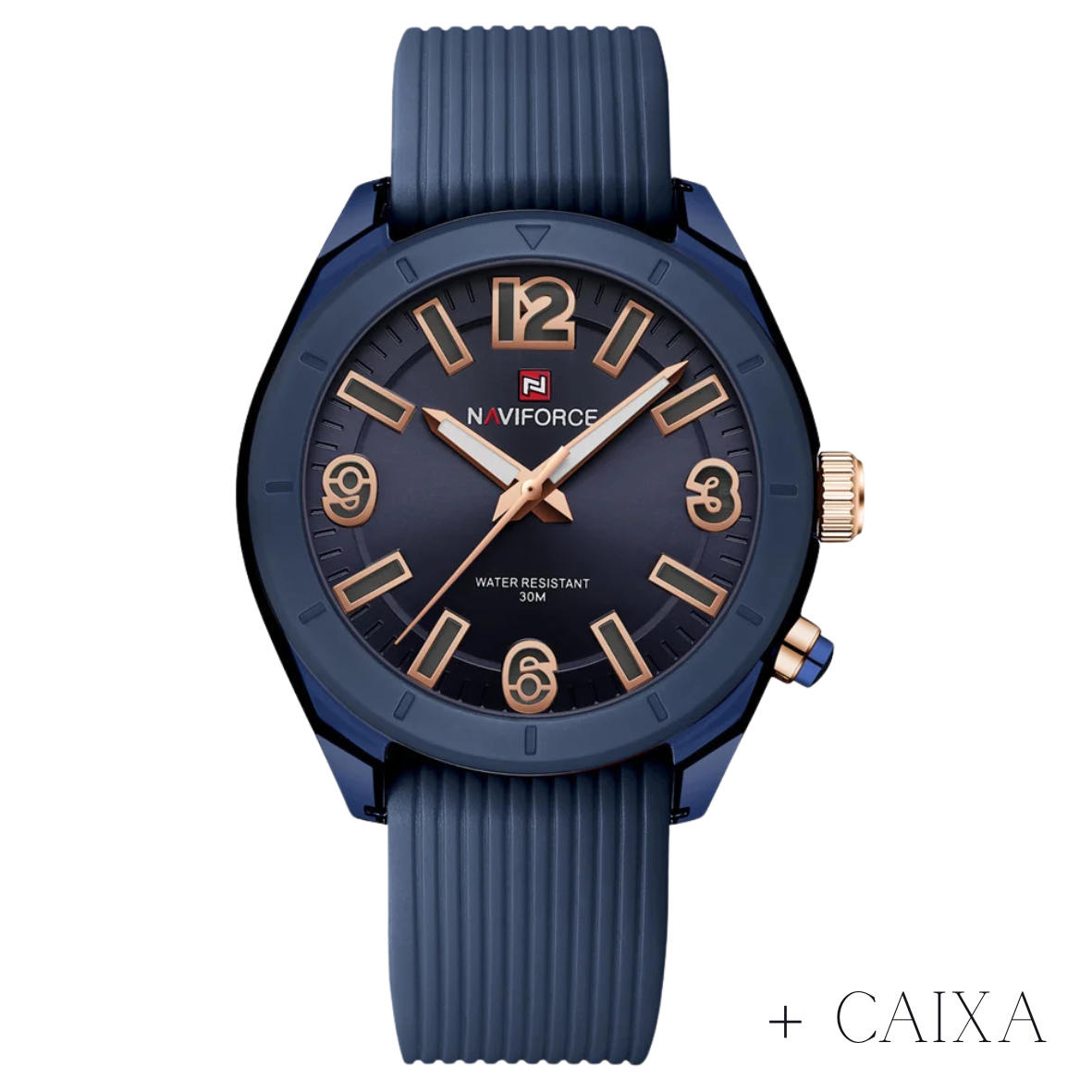 Relógio feminino quartzo silicone a prova d'agua