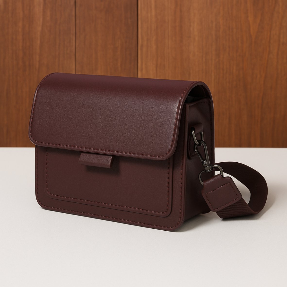 Bolsa feminina de ombro couro ecológico - Carré