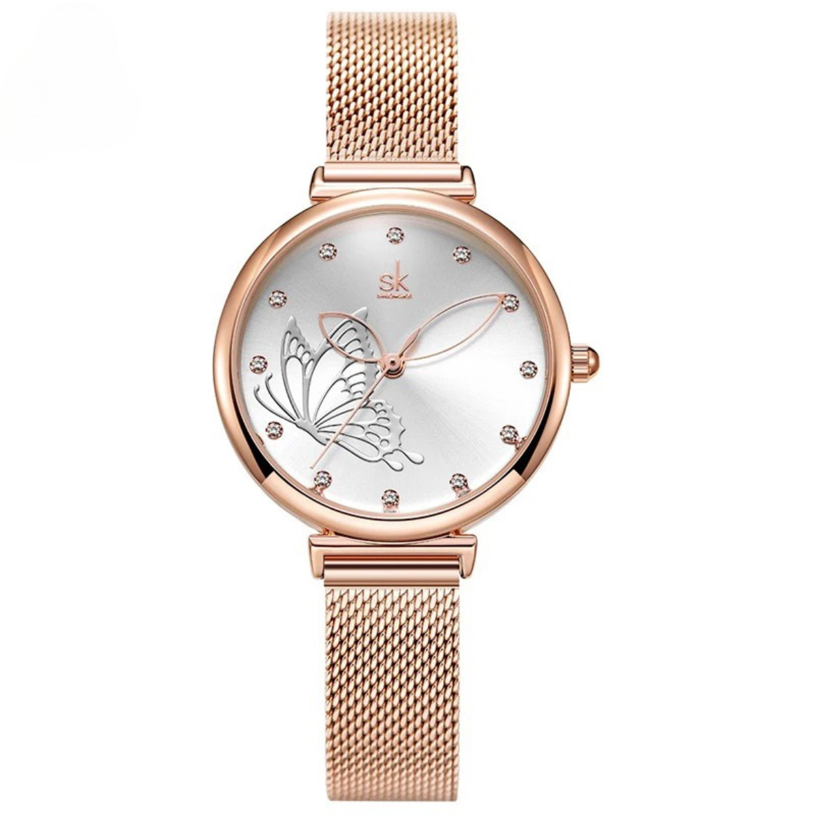 Relógio quartz feminino de pulso - Butterfly