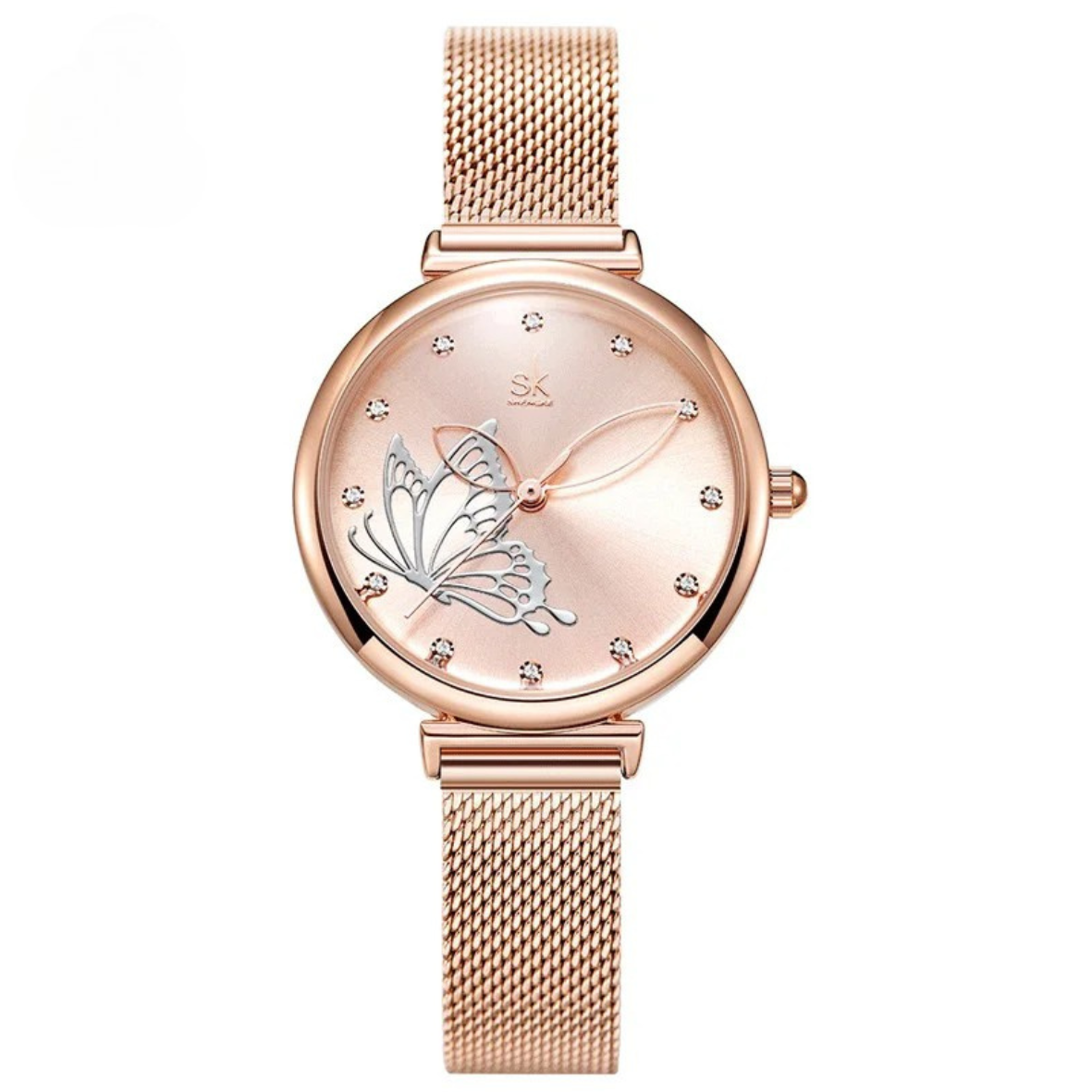 Relógio quartz feminino de pulso - Butterfly