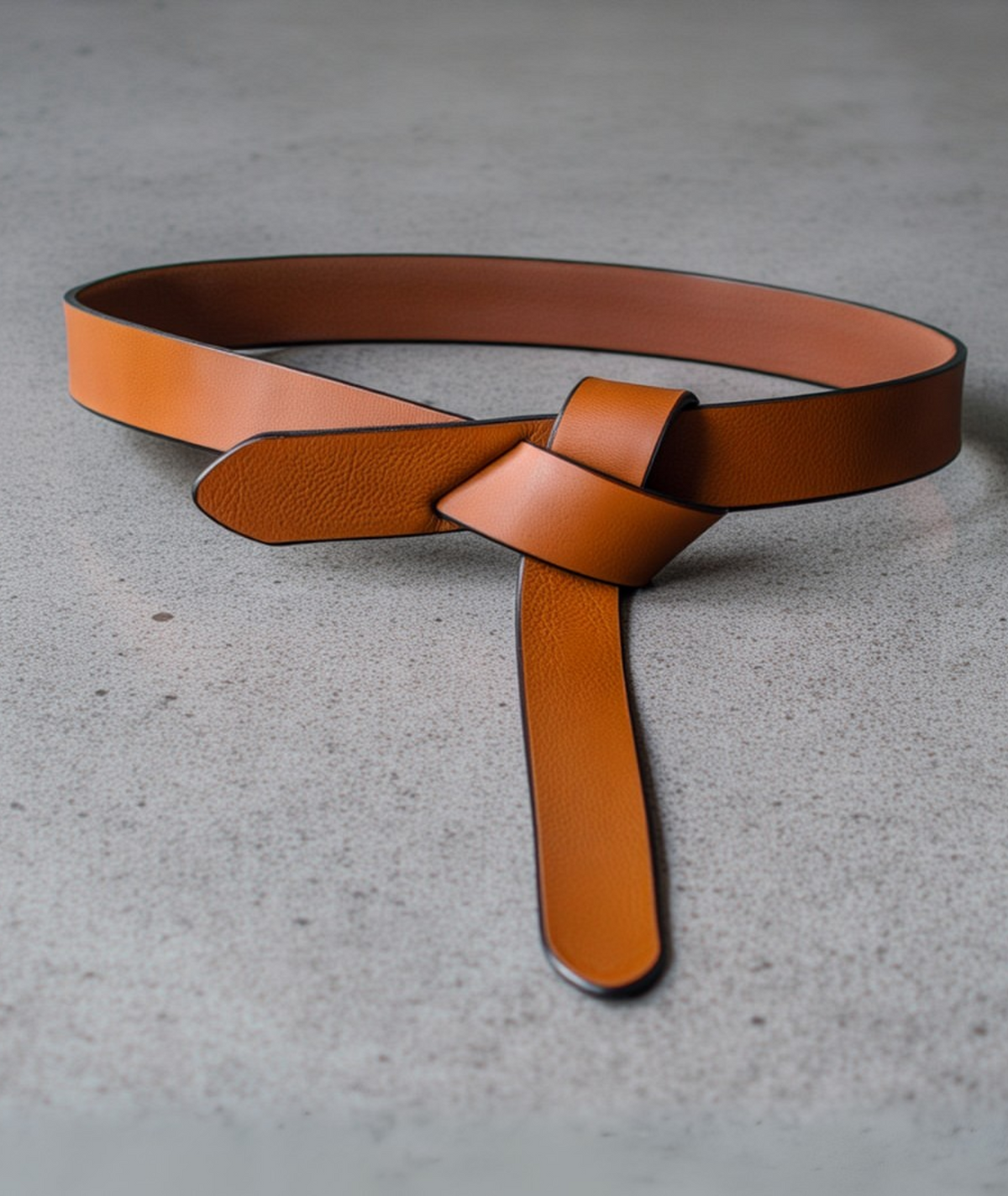 Cinto de couro feminino - Gravata