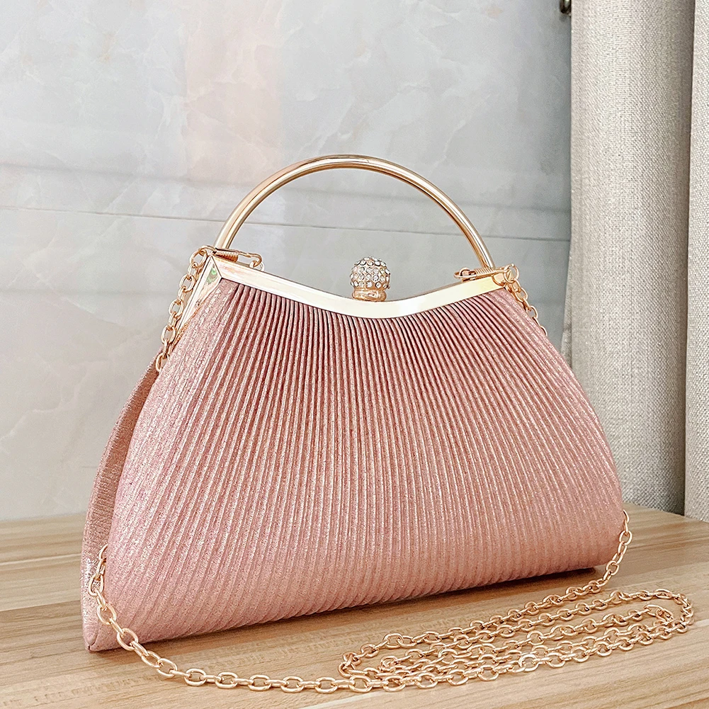 Bolsa feminina de mão clutch super luxuosa