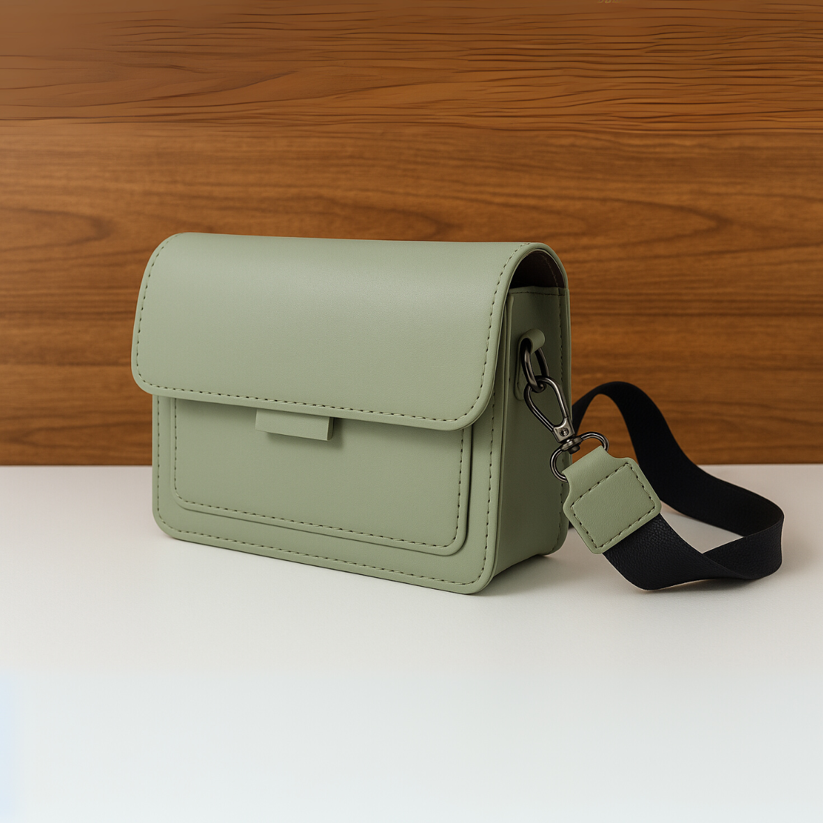 Bolsa feminina de ombro couro ecológico - Carré