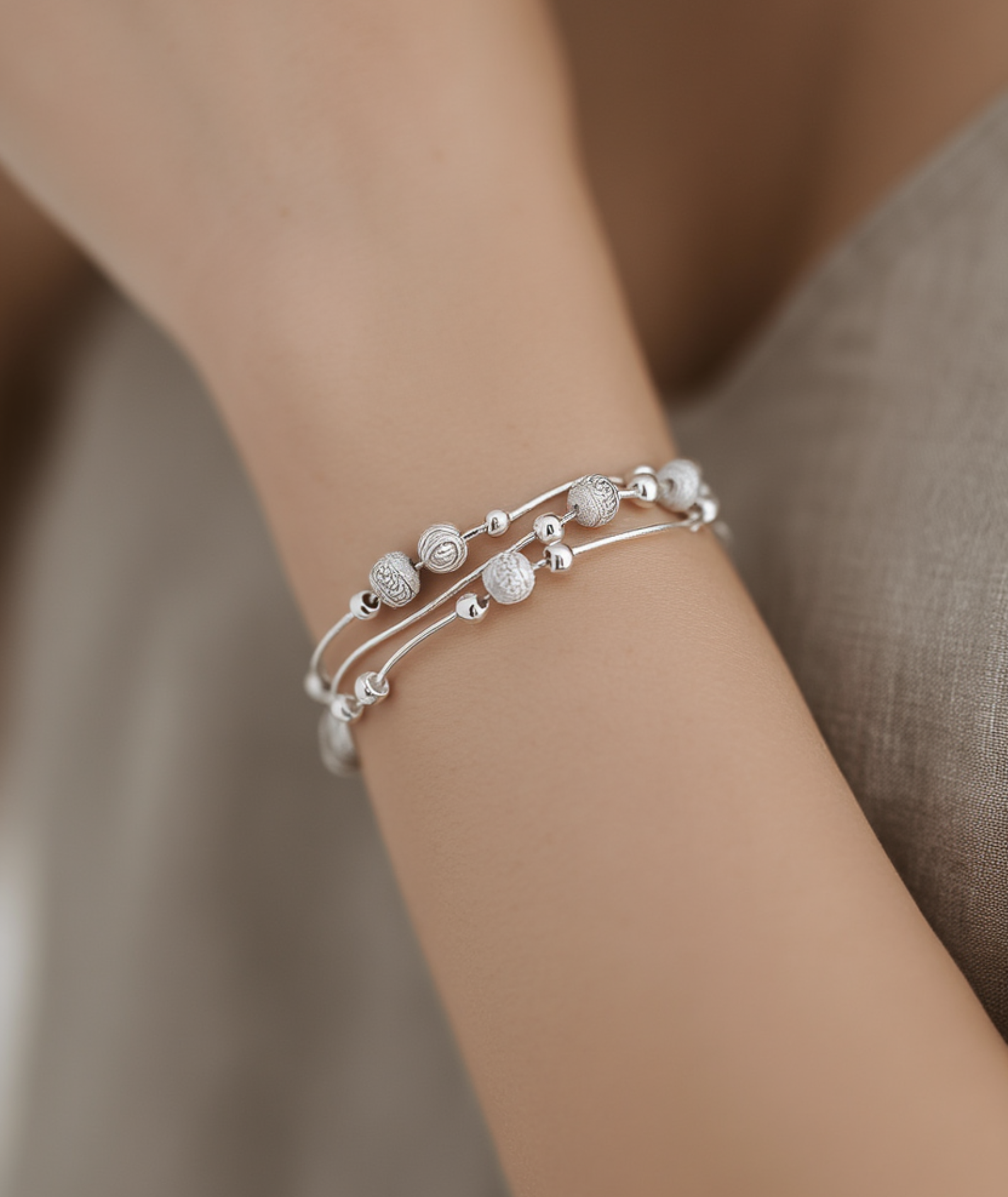 Pulseira feminina em prata 925 esterlina - Galaxy