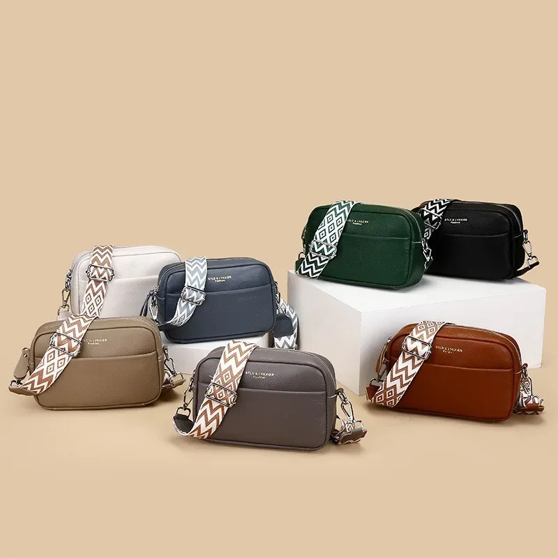 Bolsa feminina de ombro couro colors alça mosaico