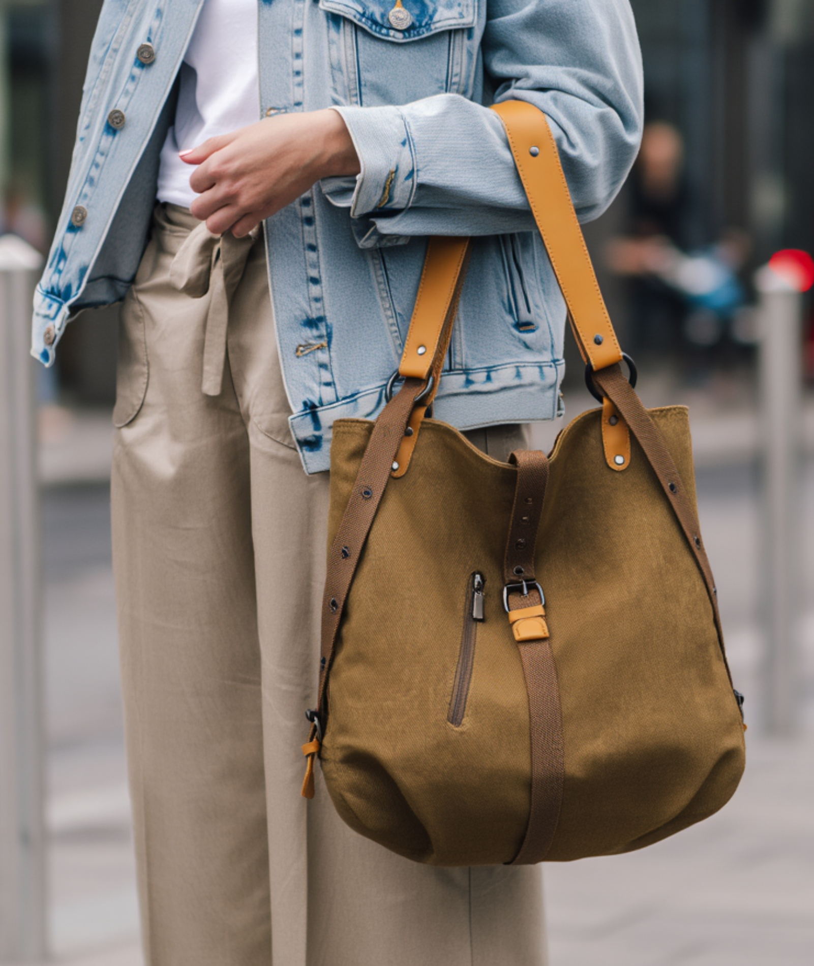 Bolsa e mochila feminina de lona - Wonder