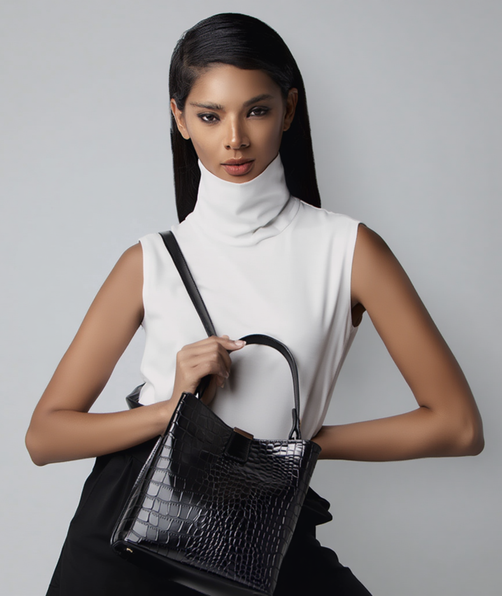 Bolsa feminina crossbody de couro - Secchio