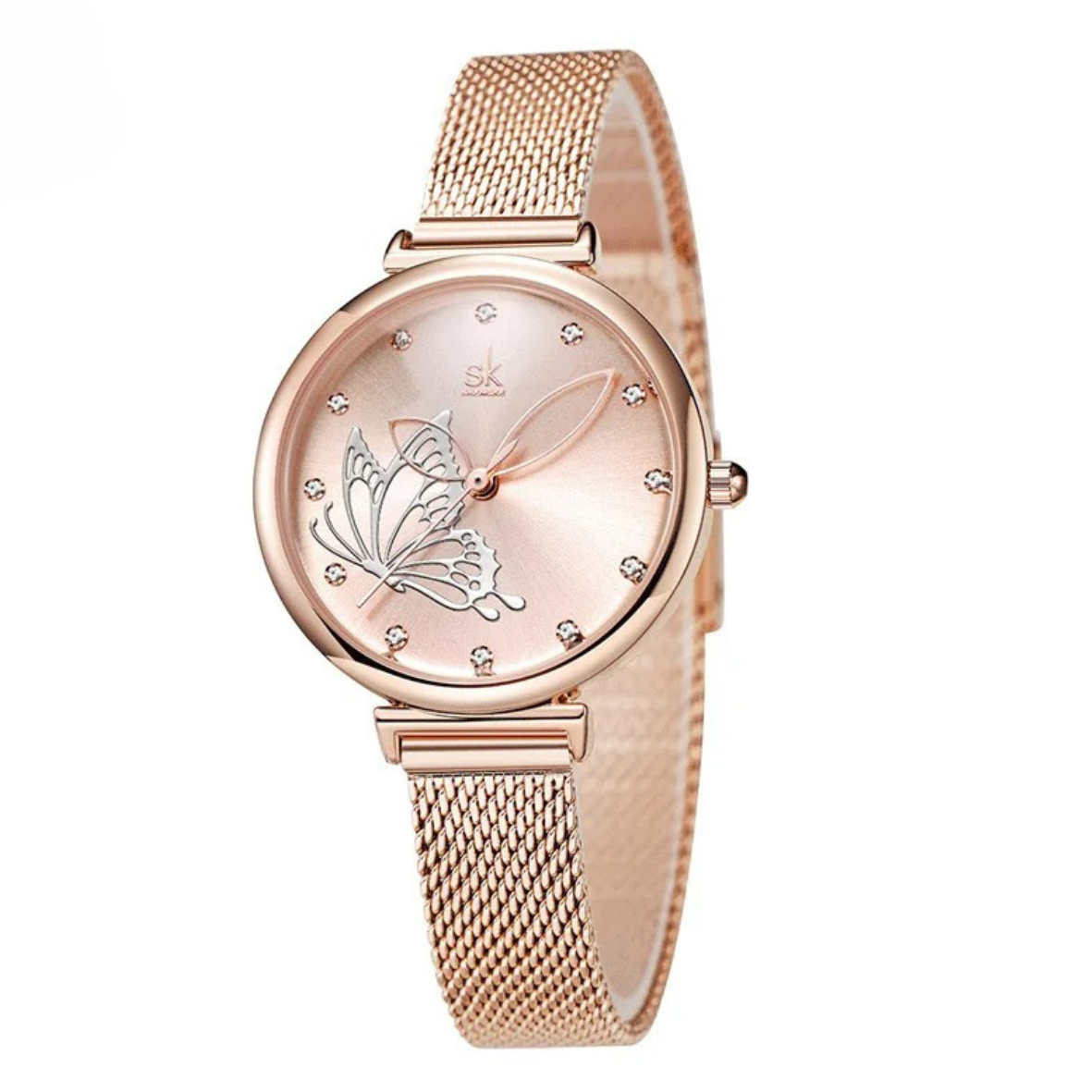 Relógio quartz feminino de pulso - Butterfly