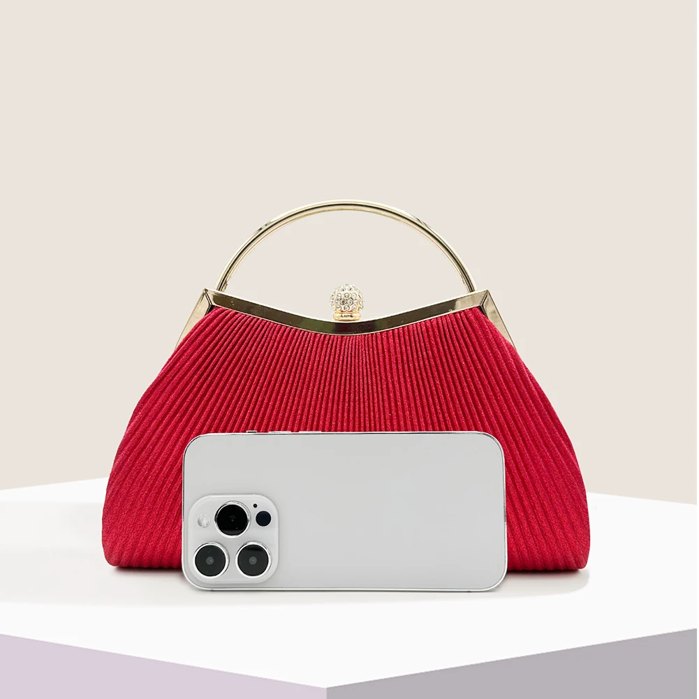 Bolsa feminina de mão clutch super luxuosa
