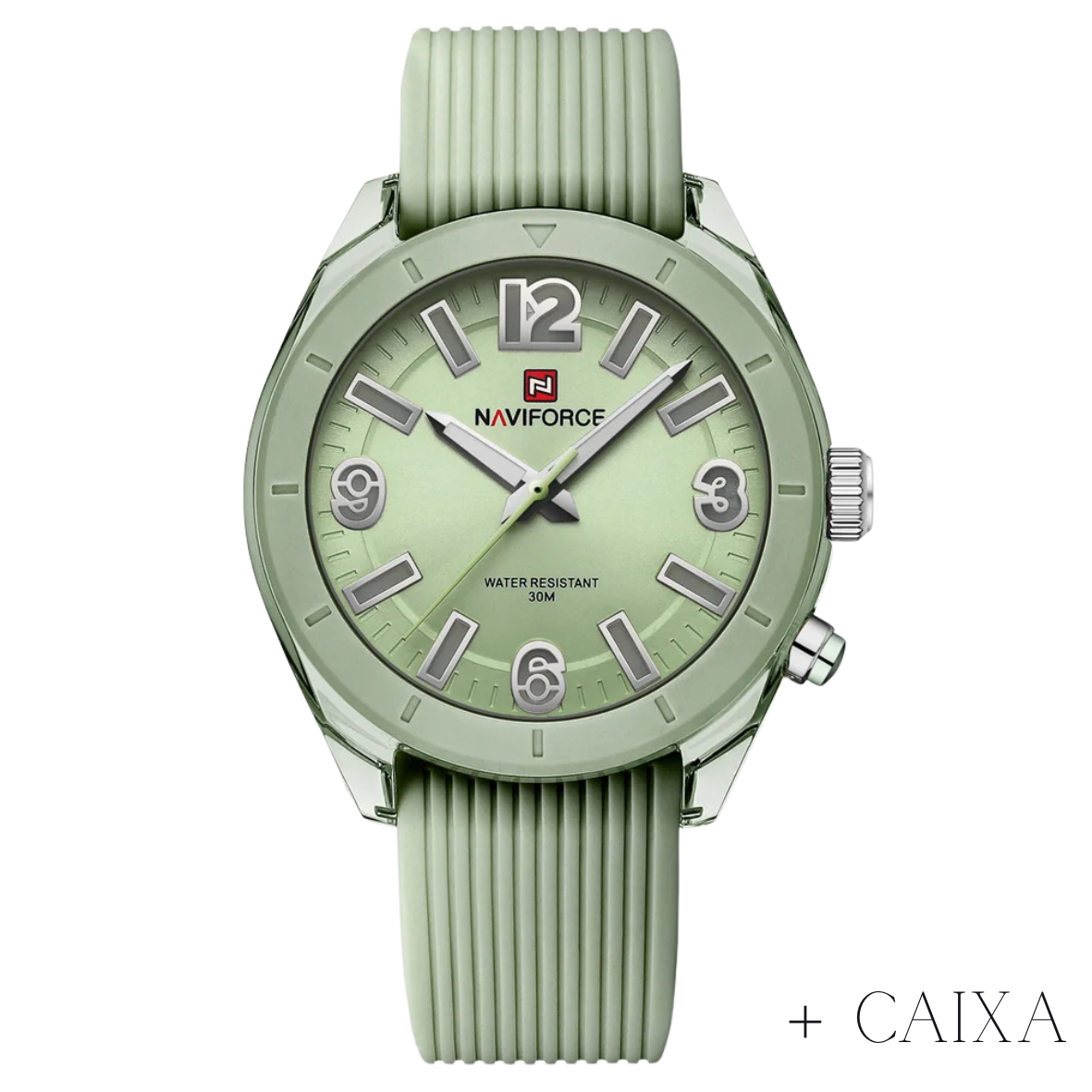 Relógio feminino quartzo silicone a prova d'agua