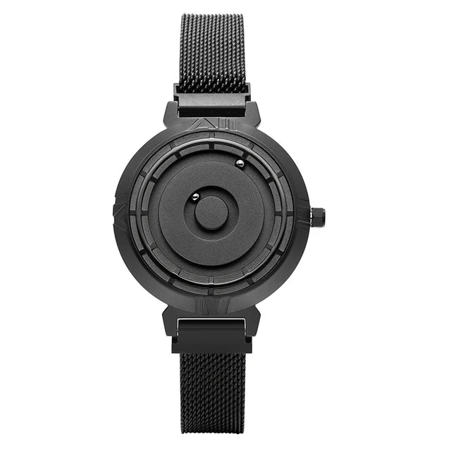 Relógio de pulso feminino com ponteiros em esferas - Magnetic