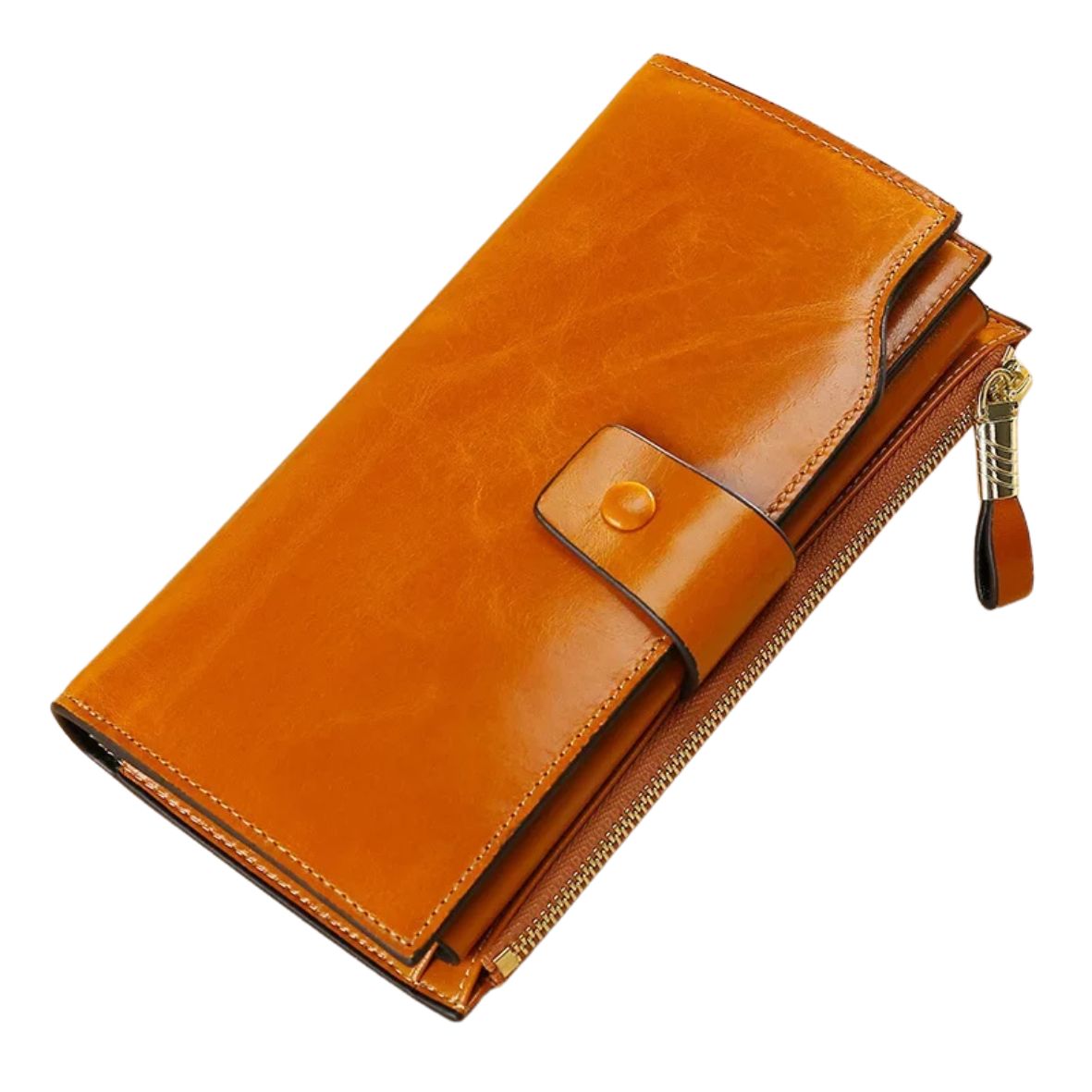 Carteira de mão couro genuíno - Fior di latte