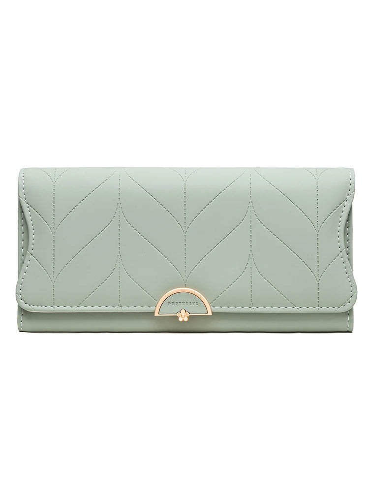 Carteira feminina longa de couro ecológico - Lady