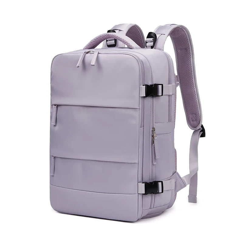 Mochila feminina funcional de poliéster - Jade
