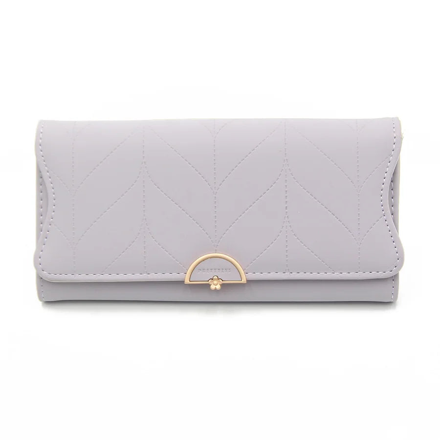 Carteira feminina longa de couro ecológico - Lady