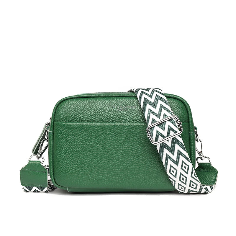Bolsa feminina de ombro couro colors alça mosaico