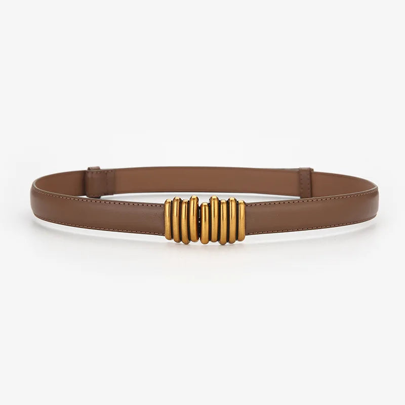 Cinto de couro genuíno feminino - Varrie