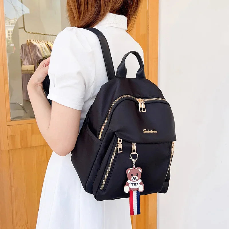 Mochila feminina de poliéster escolar funcional - Little Bear