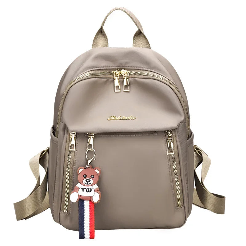 Mochila feminina de poliéster escolar funcional - Little Bear