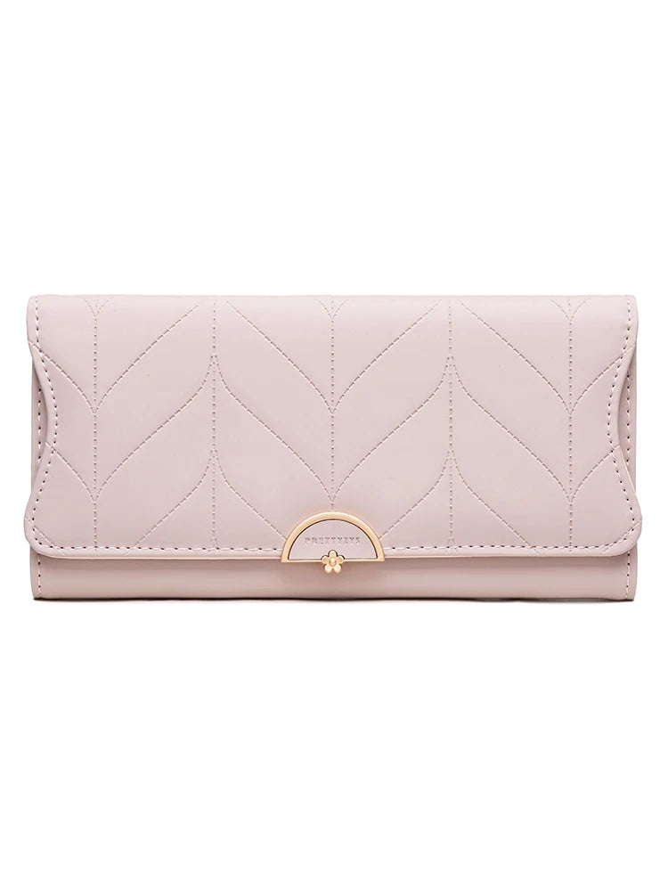 Carteira feminina longa de couro ecológico - Lady