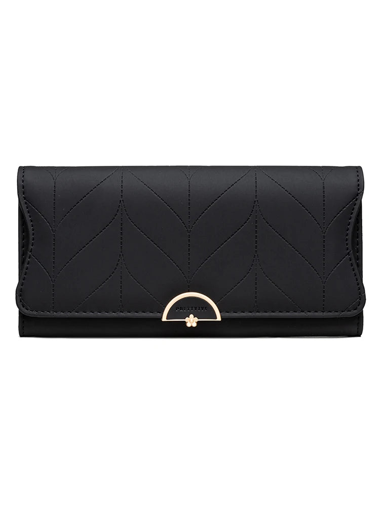 Carteira feminina longa de couro ecológico - Lady