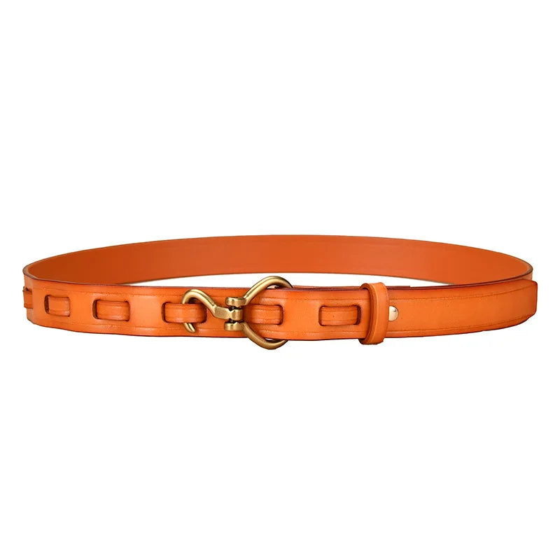 Cinto feminino em couro - Anchor