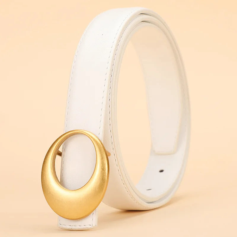 Cinto de couro genuíno feminino - Lunar