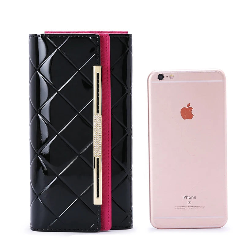 Carteira longa feminina de couro legitimo - Magestic