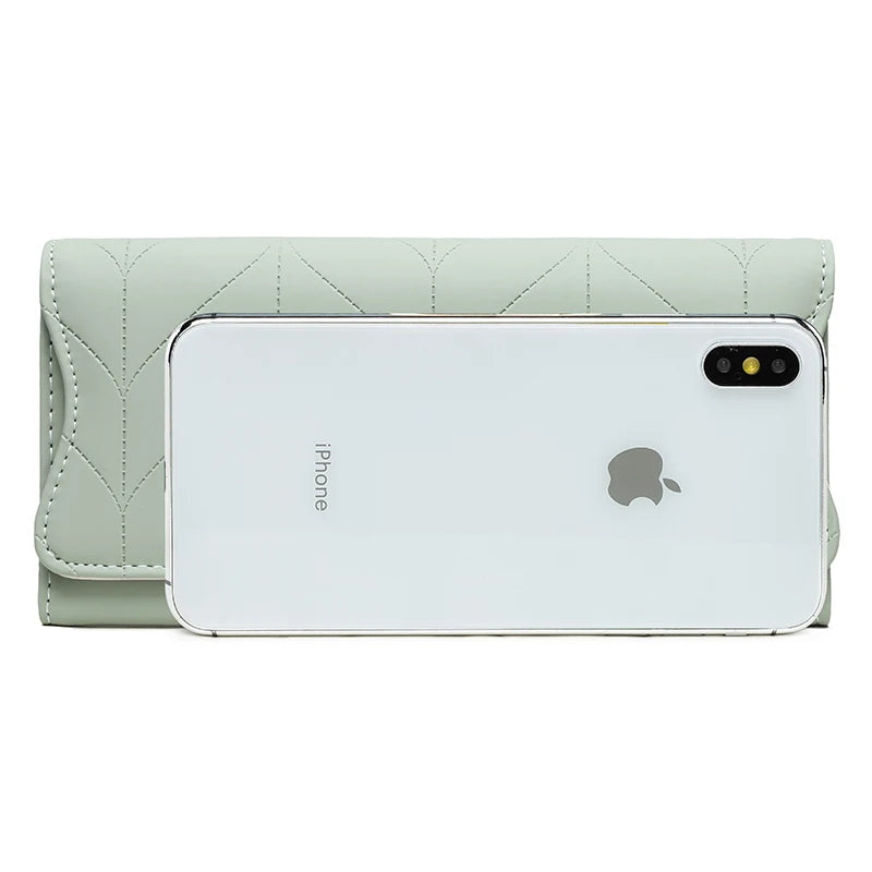 Carteira feminina longa de couro ecológico - Lady