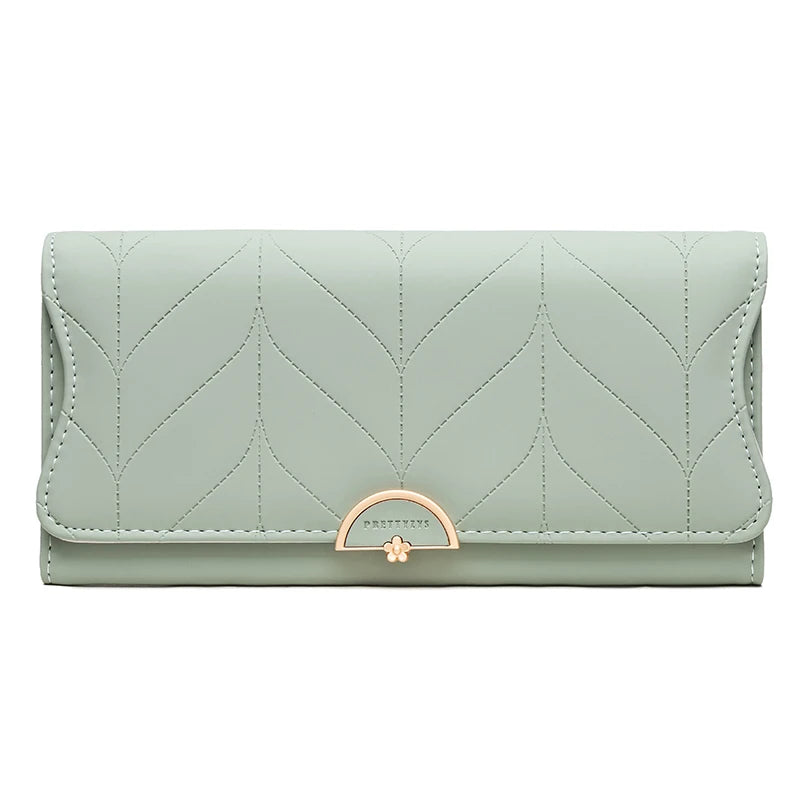 Carteira feminina longa de couro ecológico - Lady