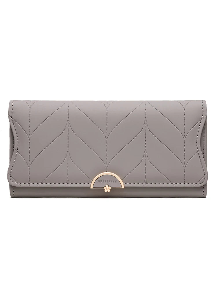 Carteira feminina longa de couro ecológico - Lady