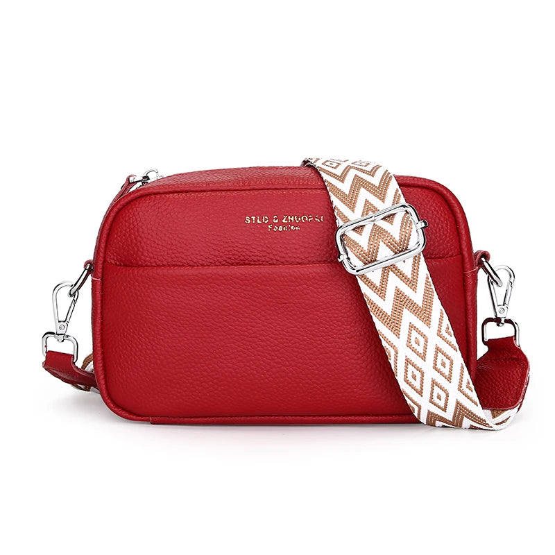 Bolsa feminina de ombro couro colors alça mosaico