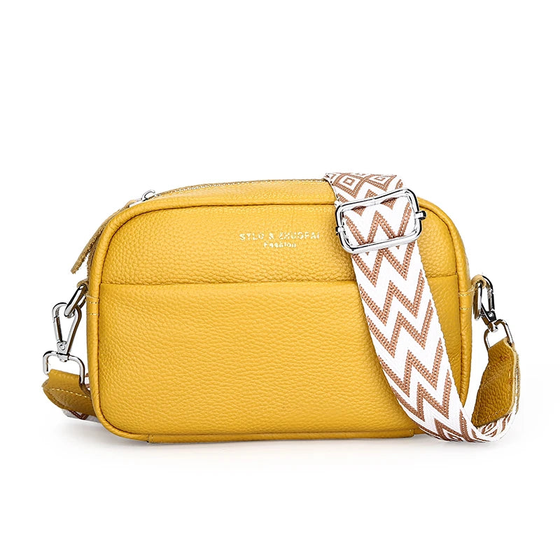 Bolsa feminina de ombro couro colors alça mosaico