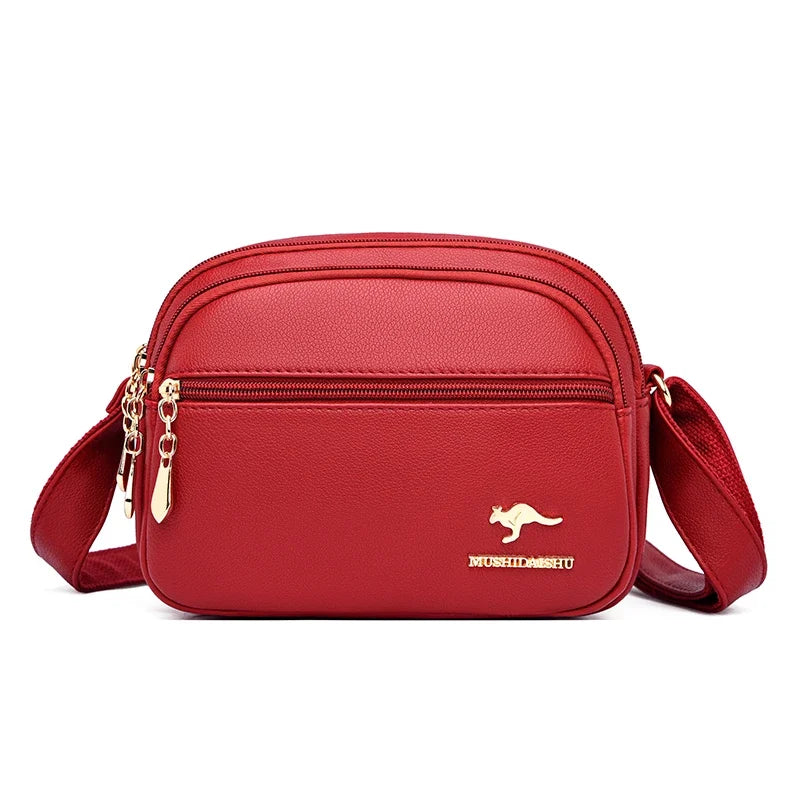 Bolsa feminina de couro genuíno crossbody - Lilit