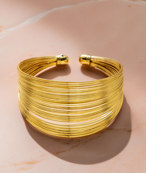 Bracelete feminino elegante folheado - Celestial