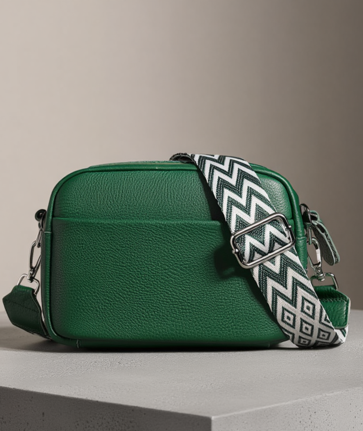 Bolsa feminina de ombro couro colors alça mosaico