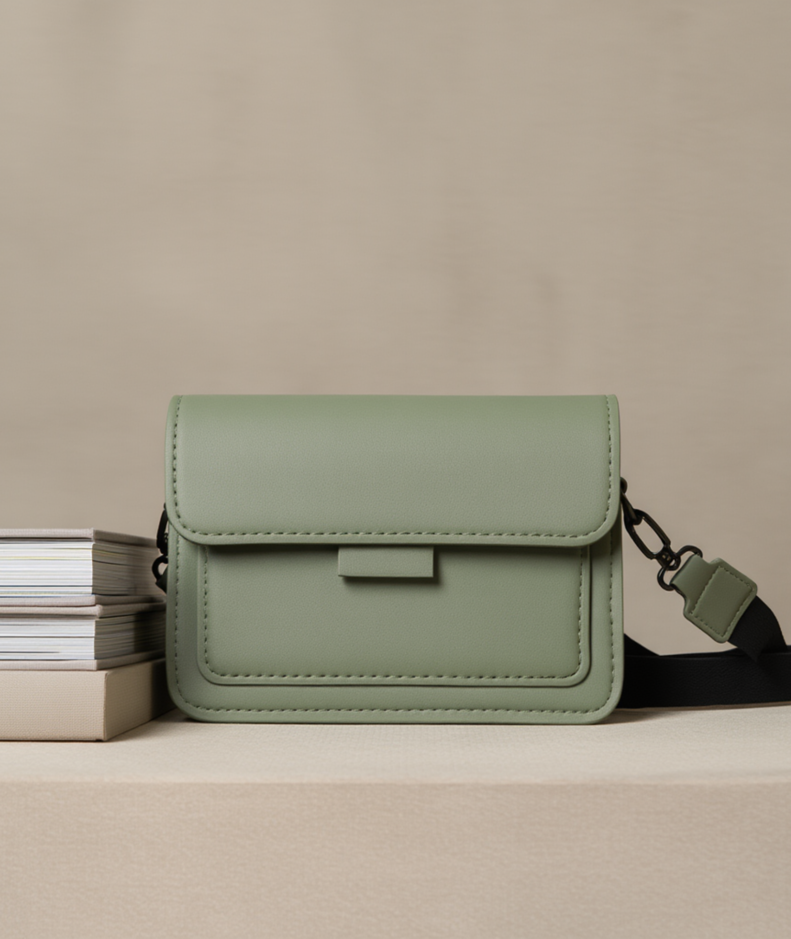 Bolsa feminina de ombro couro ecológico - Carré