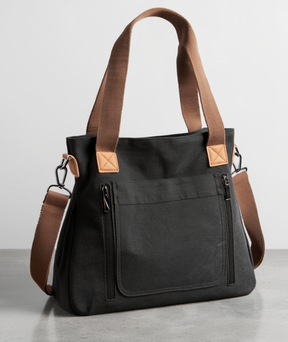 Bolsa feminina de lona com alça removível - Margareth