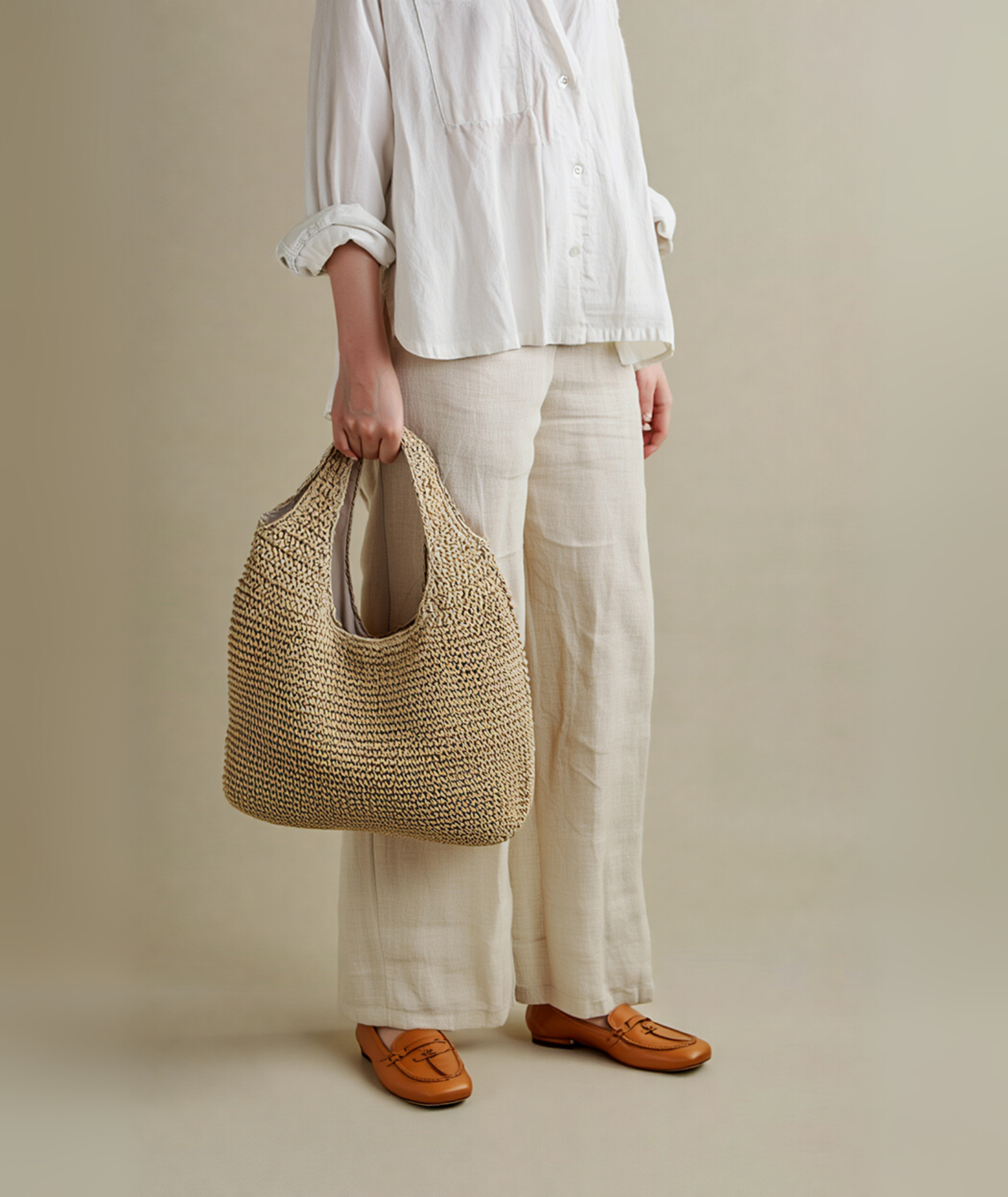 Bolsa feminina de praia estilo crochê