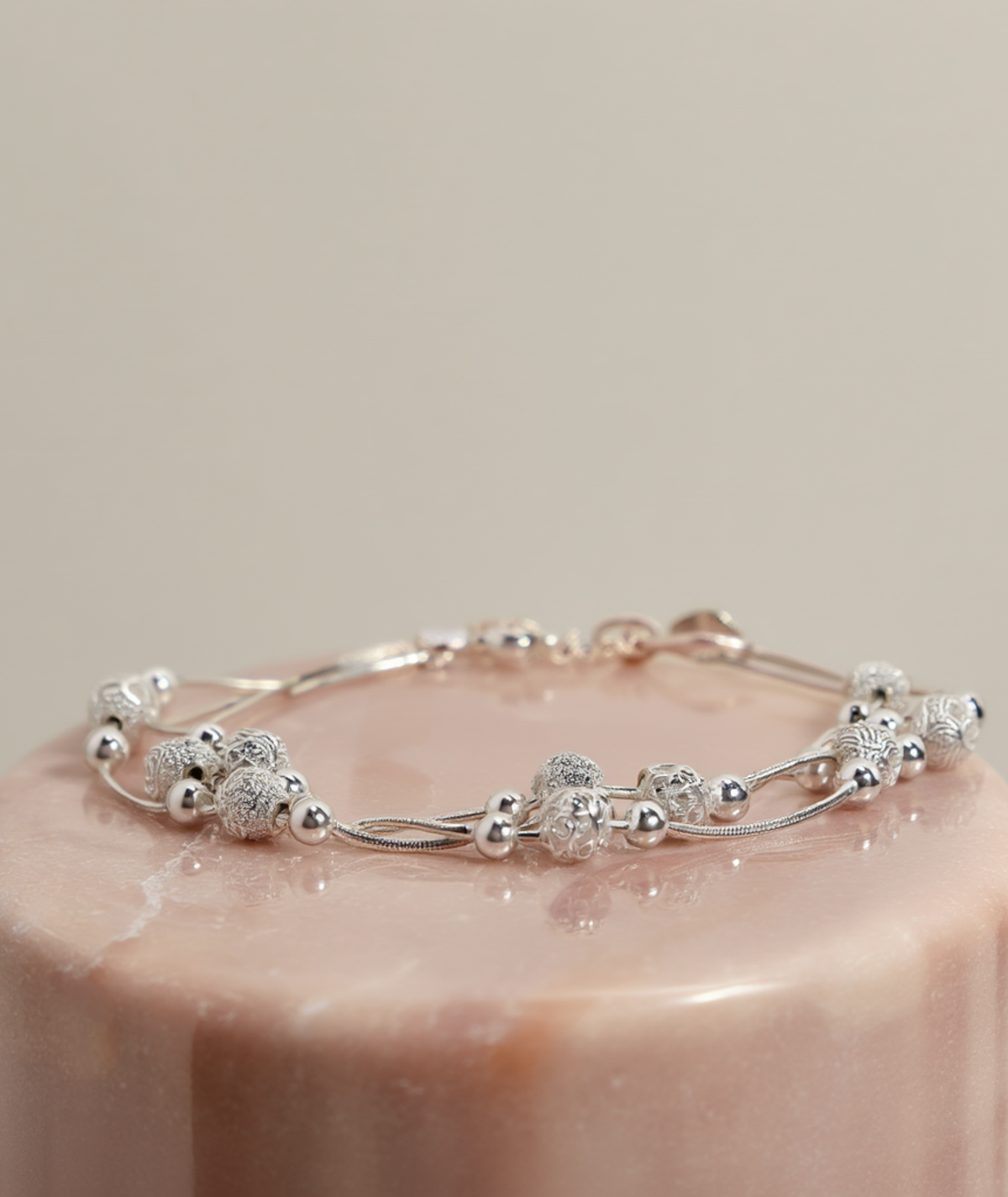 Pulseira feminina em prata 925 esterlina - Galaxy