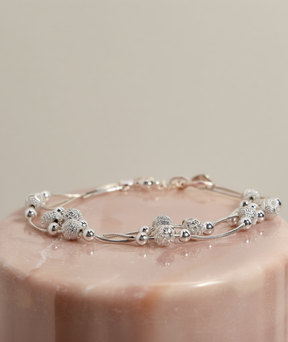 Pulseira feminina em prata 925 esterlina - Galaxy