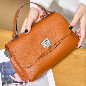 Bolsa feminina de couro com alça adicional - Zency