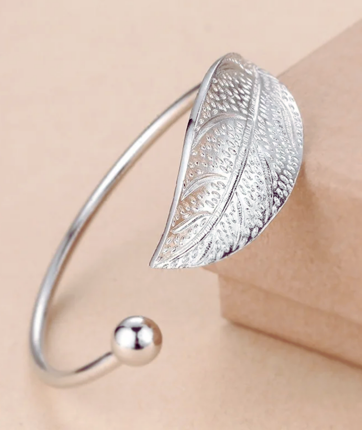 Bracelete feminino em prata 925 - Feuille