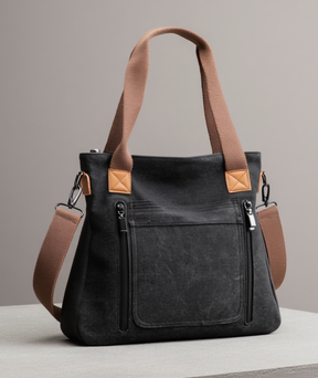 Bolsa feminina de lona com alça removível - Margareth