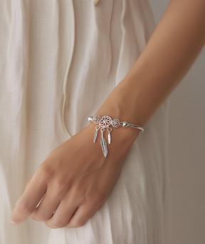 Pulseira feminina de prata 925 esterlina - Pacha